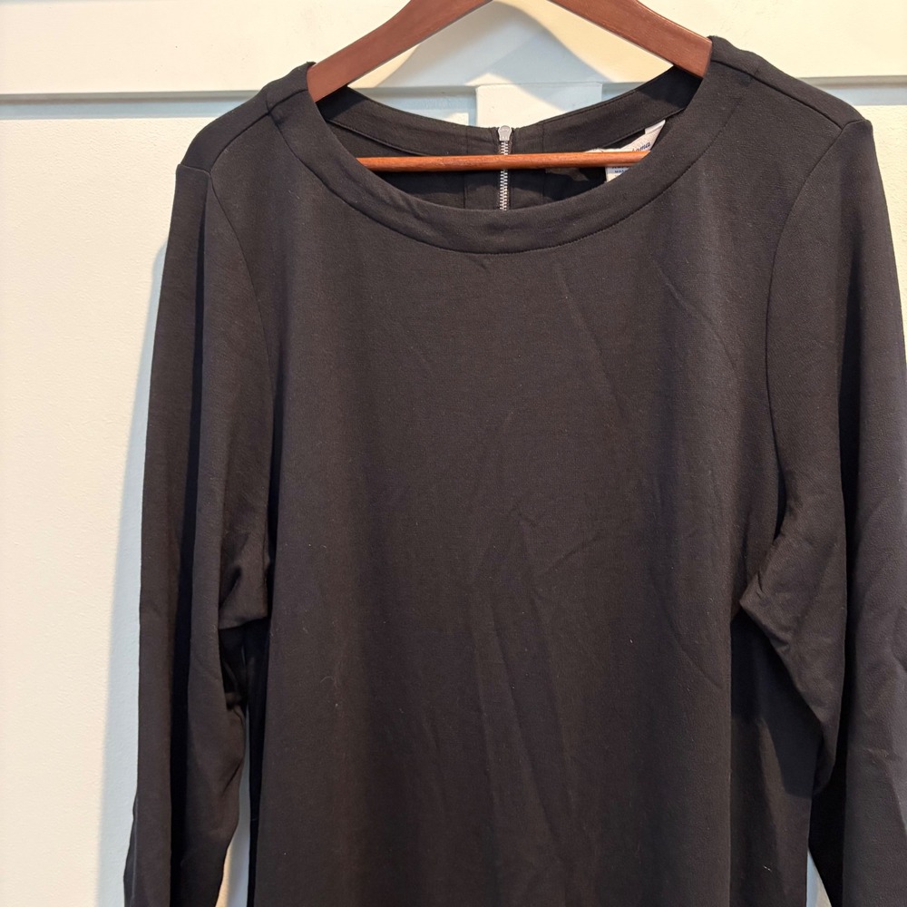 Tommy Bahama Darcy Dress Womens XL Black 3/4 Sleeve Shift UPF 30 SW621381 - Picture 5 of 15